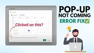Fix Power BI Pop-Up Error ❌| Filter & Date Picker Pop-up Not Working Solution✅