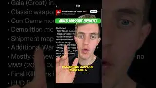 MASSIVE Update coming to Modern Warfare 3!