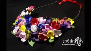 Основа для колье с цветами из фоамирана (мастер класс)