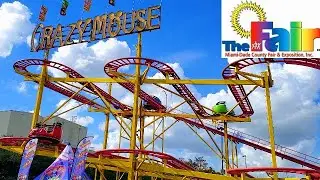 CRAZY MOUSE Roller Coaster off Ride (The Fair Miami Dade County Fair & Exposition 2022 4K RIDES)