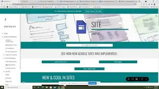Google SITES:  Table of Contents
