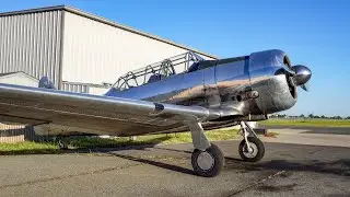 The Incredible Sound of a T-6 Starting Up - 600 Horsepower!