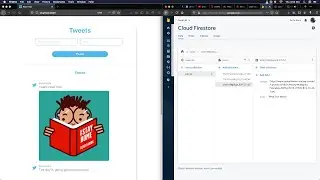Using a Firebase db for storing tweets data
