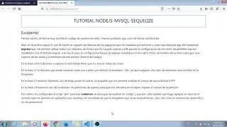 TUTORIAL NODE SEQUELIZE MYSQL PARTE 1