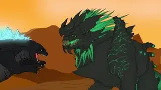 ICE GODZILLA VS GAINT MONSTER BUFFALO - 3D ANIMATION