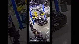 RIP THE CORVETTE 😭 EPIC AUTO SHOP FAIL TikTok: tahoe_gang2 #shorts