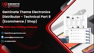 Geminate Theme Electronics Distributor - Technical Part 8 (Ecommerce Shop)