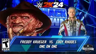 WWE 2K24 Freddy Krueger Vs Cody Rhodes on Fantasy Wednesday