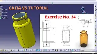 how to make jar in catia |catia v5 tutoril|exercise no.34|catia v5 tutorial for beginner in hindi|