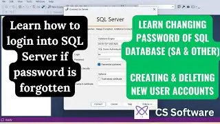 How to Login to SQL Server If Password is Forgotten | Reset & Manage User Accounts
