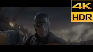 Тони, Тор и Кэп против Таноса. Кэп поднимает молот Тора | Мстители: Финал | 4K ULTRA HD