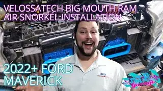 VelossaTech BIG MOUTH Dual Ram Air Snorkel installation for 2022-24 Ford Maverick