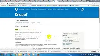 Защита от спама , установка модуля Друпал Captcha и дополнительных модулей через админку и drush