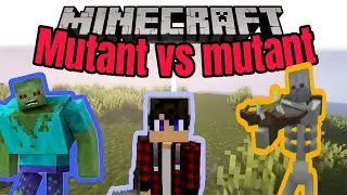 Dangerous fighting between these Mutant!!!Mutant vs Mutant!Minecraft