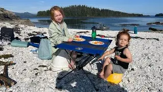 Alaska Boating, Fishing, and Camping with a 5 and 2 Year Old
