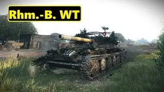 Rhm.-B. WT. (8lvl) 9.5k dmg. 7 kills. World of Tanks Top Replays.