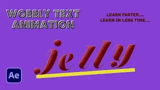 After Effects Tutorial_How to Make 3d Wobbly Text Animation In After Effects _no plugin.