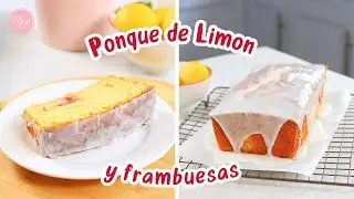 🍋 Ponqué de Limón y Frambuesas 🍋 Receta básica | @MariaLett