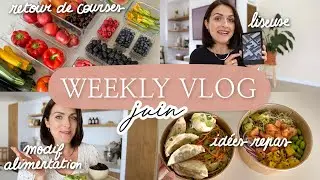 WEEKLY VLOG - Nouveautés alimentation, liseuse, retour de courses & idées repas rapides