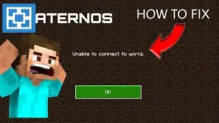 HOW TO FIX UNABLE TO CONNECT THE WORLD || MINECRAFT ATERNOS SERVER PROBLEM