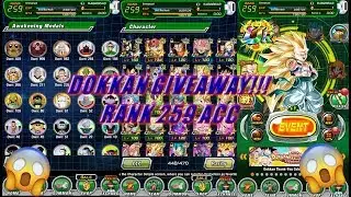 Rank 259 Dokkan Global Thanksgiving Giveaway!! (Im Back)