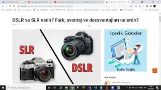 9 Bilişim Teknolojilerinin Temelleri - Dijital Kameralar, SLR DSLR Compact Aynasız