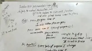 Reducible and Irreducible polynomials Ring theory