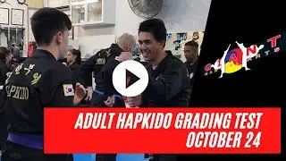 Adults Hapkido Grading Test October 2024