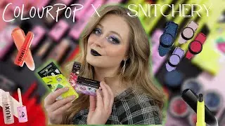 NEW Colourpop X Snitchery Collection Review! Gorgeous Grungy Makeup Look!