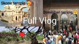 Iskcon Temple | Nidhivan | bakebihari temple || Vrindavan vlog || #sumitk0408 
