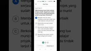Kunci Jawaban Post Test Evaluasi Projek