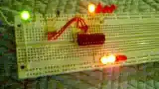 My first PIC16F84 test :-)