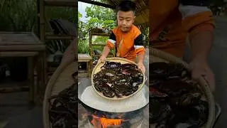 Rock salt cook Mud crabs 🦀