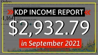 KDP Income Report September 2021: How I Earned $2,932.79 with Low & No Content Book Publishing.