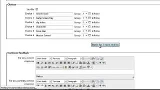Moodle Drag and Drop Text Question
