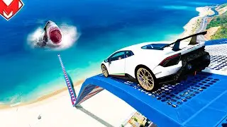 СМОЖЕТ ЛИ БЫСТРАЯ ТАЧКА ПЕРЕПЛЫТЬ НА ДРУГОЙ БЕРЕГ В ГТА 5 ОНЛАЙН | СПУСК GTA 5 ONLINE