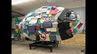 Creating Flotsam the Recycled Fish Sculpture