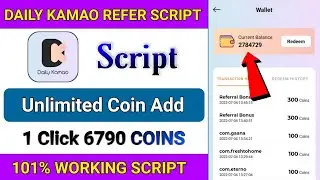 Daily Kamao Refer Script | Daily Kamao Coin  Adder Script | Daily Kamao App Script ||