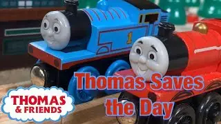Thomas Saves the Day with The Adventure Begins Runaway & Crash (Wooden Railway Remake)