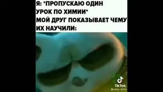 пропускаю один урок по химии также мой друг показывает чему их научили