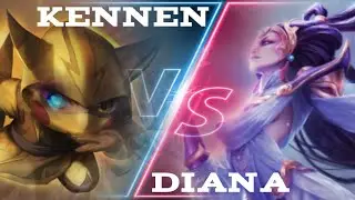 Kennen VS Diana (Mid) | Duo Q | KDA 12/2/11 | League of Legends | Full Gameplay