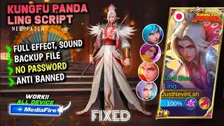 FIX!! Script Skin Ling Kungfu Panda Lord Shen Terbaru || No Password || Full Effect Voice