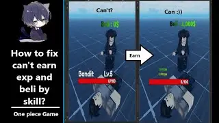 ROBLOX STUDIO | How to get beli and exp by skill ? | Make one piece game in roblox |