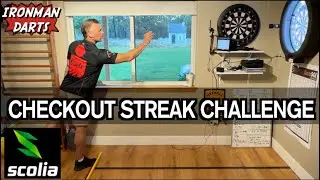 Checkout Streak on Ironman Darts featuring Scolia Home System