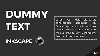 How to generate dummy text in Inkscape | Inkscape Short Tutorials