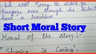 English Short Story// Kenny's Lunchbox// English Moral Story
