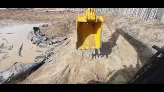 экскаватор, амбар,