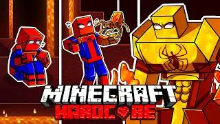 I Survived 1000 DAYS as a FIRE SPIDERMAN in HARDCORE Minecraft! - Spider Quests Compilation