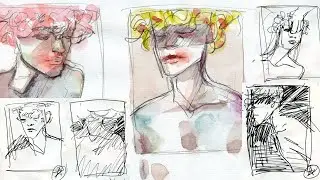 Filling a Sketchbook with Painting Ideas!