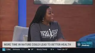 Dr. Dolapo Babalola on the Weather Channel discussing the health benefits of nature